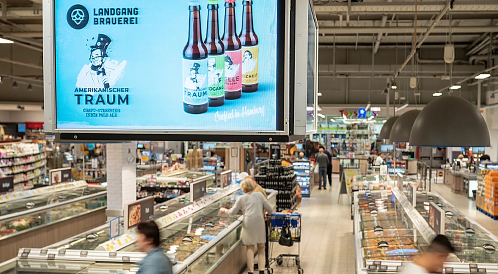 Edeka TV – Screens am LEH-Point-of-Sale